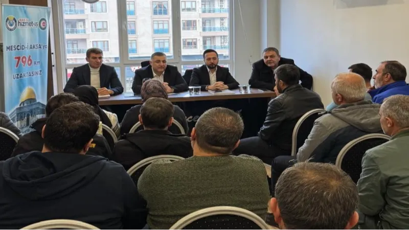 Hizmet-İş sendikası Mardin’de üyeleriyle buluştu