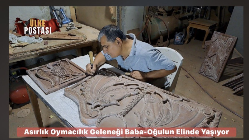 Asırlık Oymacılık Geleneği Baba-Oğulun Elinde Yaşıyor