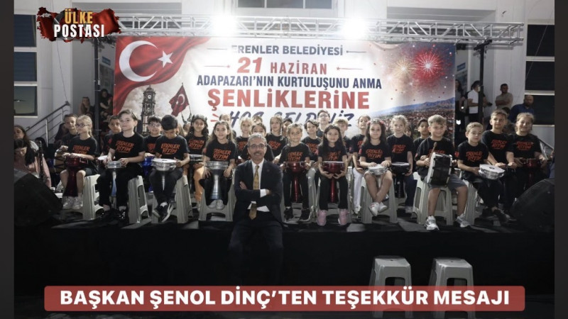 BAŞKAN ŞENOL DİNÇ’TEN TEŞEKKÜR MESAJI