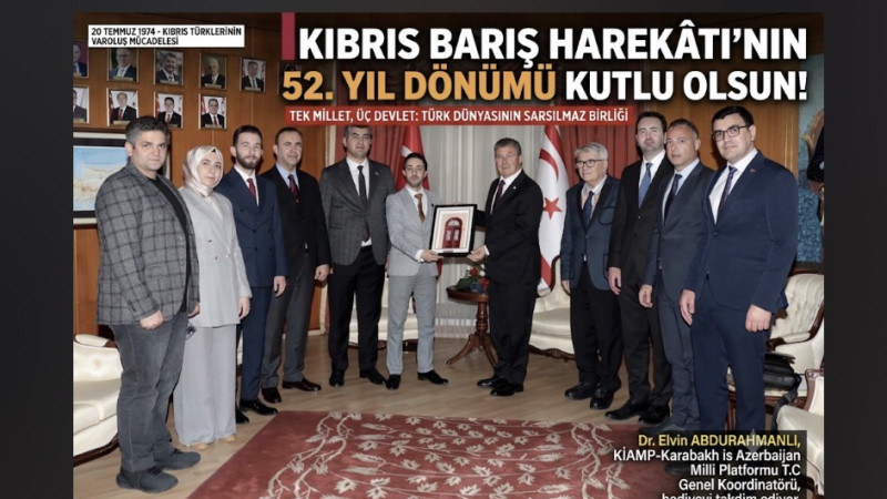 Kıbrıs Barış Harekâtı’nın 52. Yıl Dönümü Kutlu Olsun!