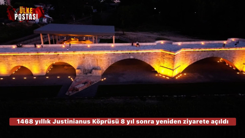 1468 yıllık Justinianus Köprüsü 8 yıl sonra yeniden ziyarete açıldı