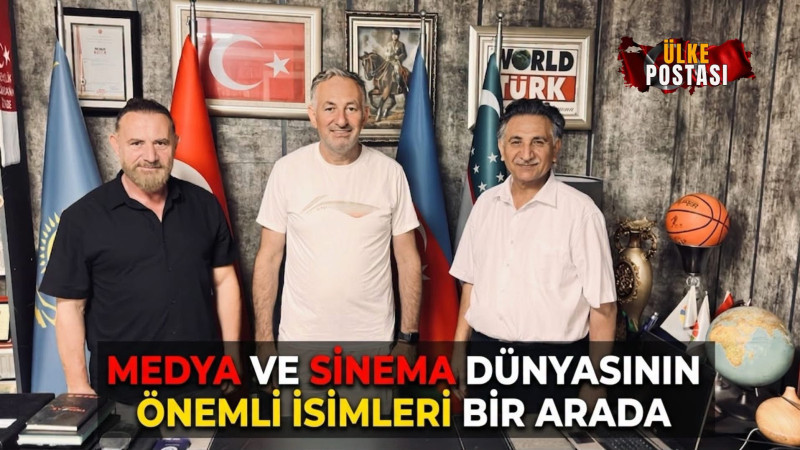 MEDYA VE SİNEMA DÜNYASININ ÖNEMLİ İSİMLERİ WORLD TÜRK TV STÜDYOLARINDA BULUŞTU