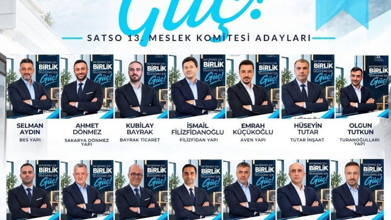 SATSO 13. Meslek Komitesi’nde Mavi Liste’den birlik ve güç mesajı