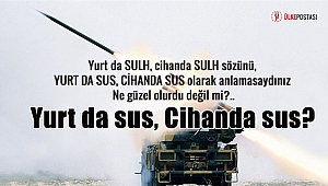 Yurt da sus, Cihanda sus?