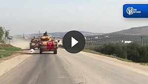 İşte TSK zırhlılarının Afrin'e giriş görüntüleri?