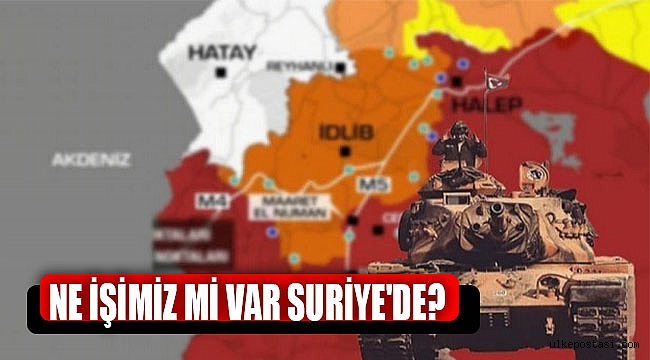 NE İŞİMİZ Mİ VAR SURİYE'DE?