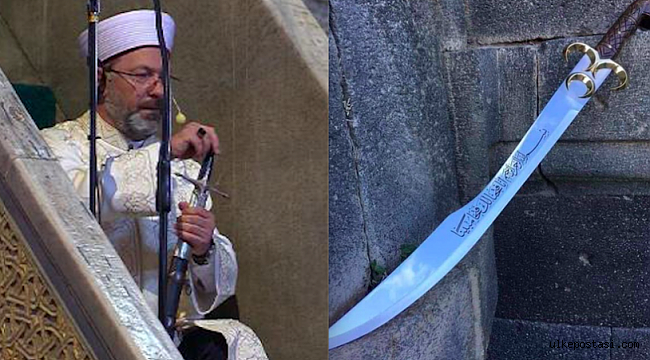 Ali Erbaş'ın kılıcı!