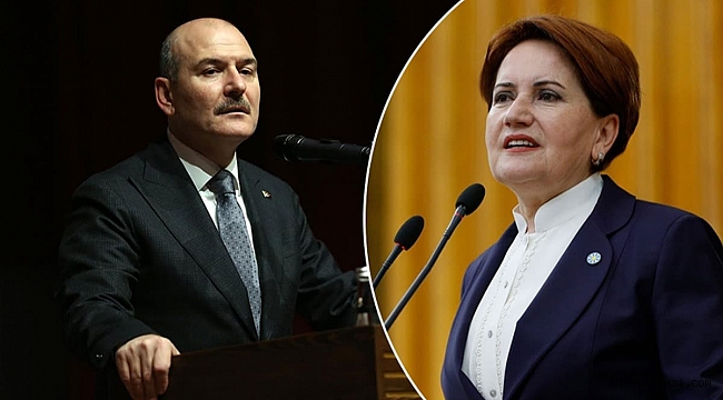 Bakan Soylu'dan Akşener'e canlı yayında çok sert tepki!