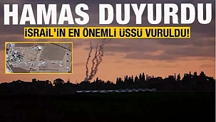 Hamas: İsrail'in Urim Üssü'nü vurdu'