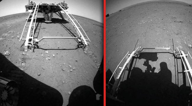 Zhurong, Mars'ta ilk sürüşünü gerçekleştirdi