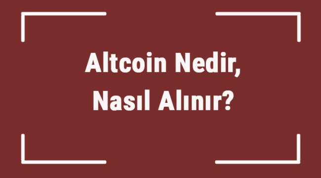 Altcoin Nedir, Nasıl Alınır? En Büyük Altcoin Hangisidir, Altcoinler Neren Alınır?