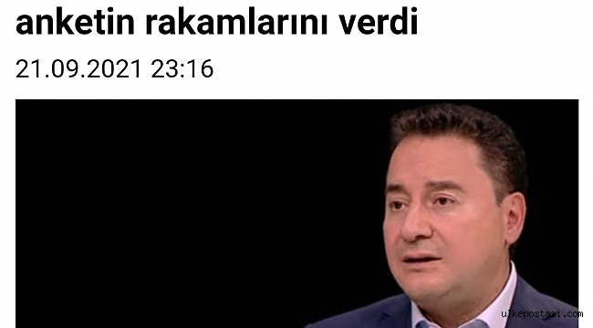 Ali BABACAN'a anketin rakamları soruldu?