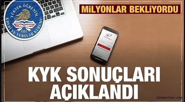 KYK yurt başvuru sonuçları açıklandı?