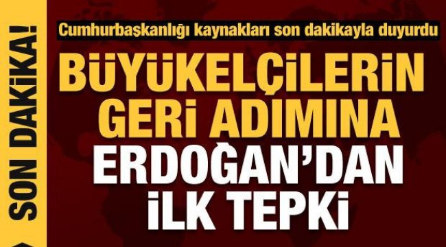 Büyükelçiliklerin geri adımına Cumhurbaşkanlığı'ndan ilk değerlendirme!