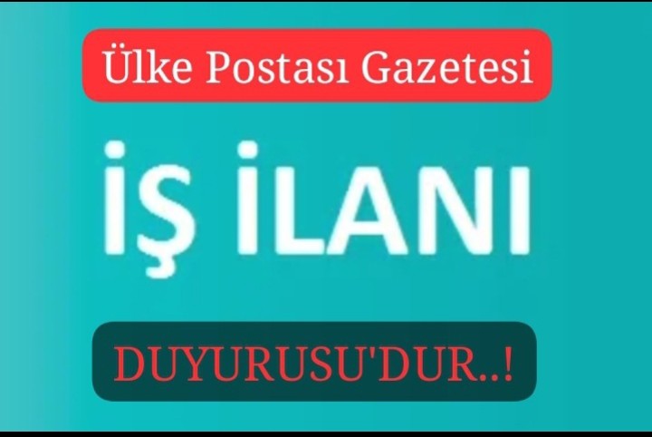 İŞ İLANI