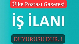 İŞ İLANI