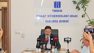 TMMOB İnşaat Mühendisleri Odası Sakarya Şube Yönetim Kurulu Başkanı Semih UÇAR ve Yönetim Kurulunun, " 1 Mayıs " nedeniyle yaptığı basın açıklaması.