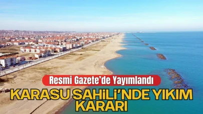 Karasu Sahilindeki Yapı ve İşletmelerin Yıkımı İçin Geri Sayım
