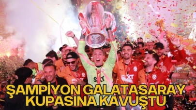 Şampiyon Galatasaray Kupasına Kavuştu