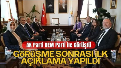 AK Parti heyeti, DEM Parti heyeti ile görüştü