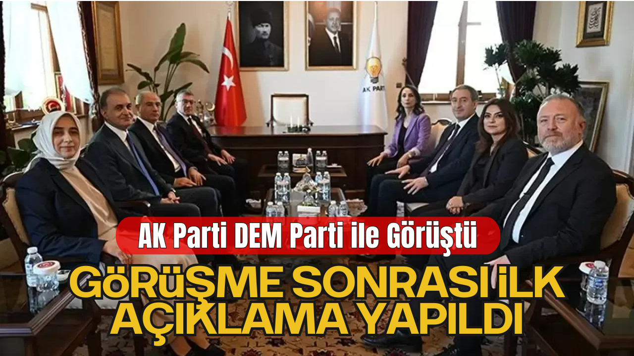 AK Parti heyeti, DEM Parti heyeti ile görüştü