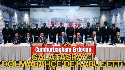 Cumhurbaşkanı Recep Tayyip Erdoğan Galatasaray’ı Kabul Etti