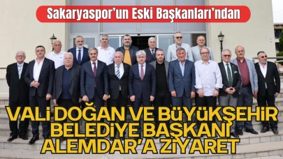 Sakaryaspor’un Eski Başkanları, Vali Rahmi Doğan ve Büyükşehir Belediye Başkanı Yusuf Alemdar ile Bir Araya Geldi