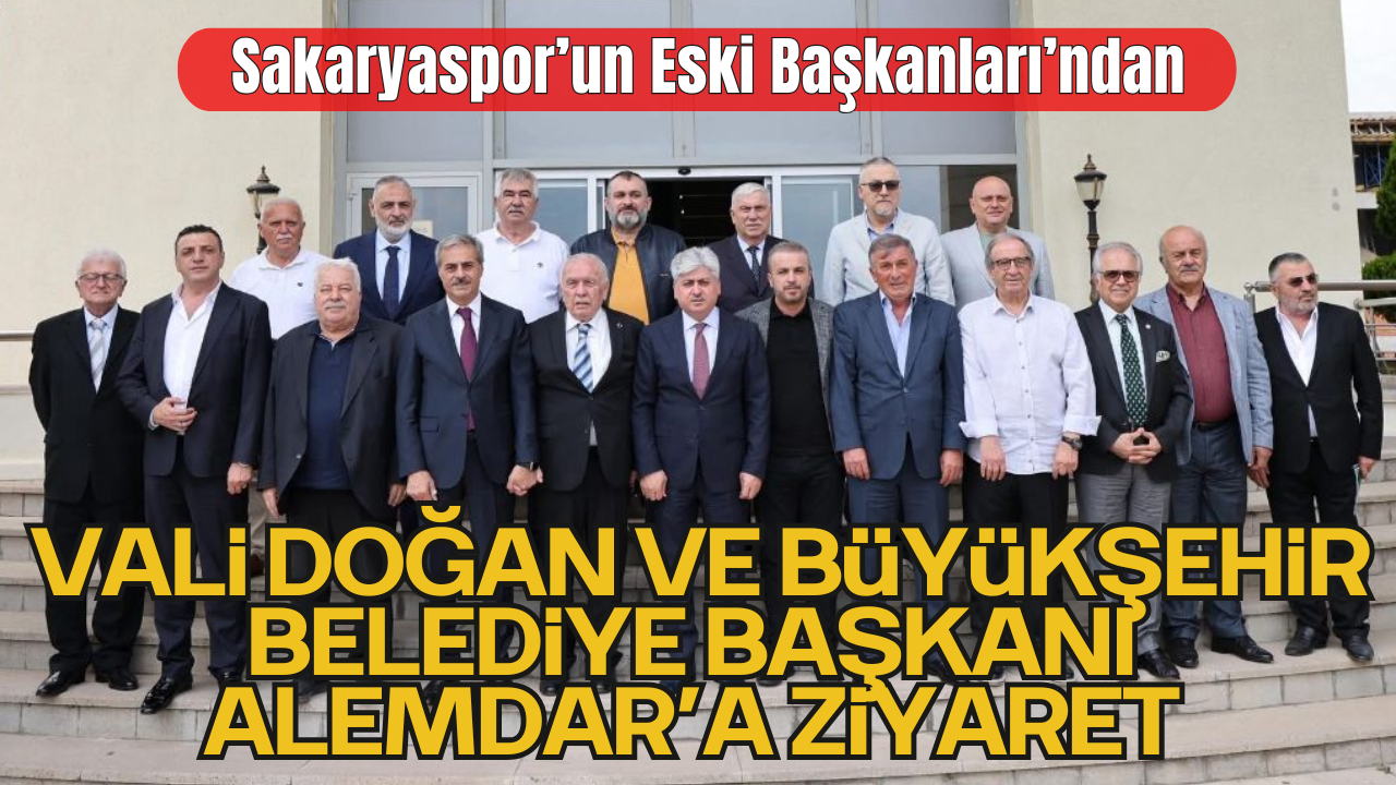 Sakaryaspor’un Eski Başkanları, Vali Rahmi Doğan ve Büyükşehir Belediye Başkanı Yusuf Alemdar ile Bir Araya Geldi