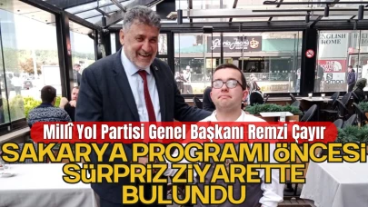 Millî Yol Partisi Genel Başkanı Remzi Çayır, Sakarya Programı Öncesi Bolu Mengen’den Yavuz Selim Ak ile Buluştu