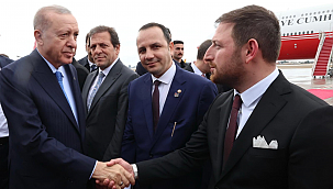 Cumhurbaşkanı Recep Tayyip Erdoğan Kıbrıs ziyaretinde Sakaryalı İş İnsanı Faruk Koç'ta yer aldı