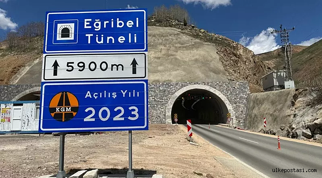 Yapılan tünelle 2,5 saatlik yol 1,5 saate düştü