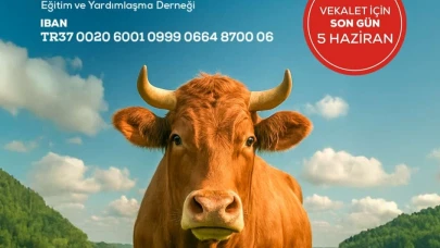 YÖÇEYDER’den 2025 yılı kurban çağrısı; Vekalet bedeli 14.000 TL