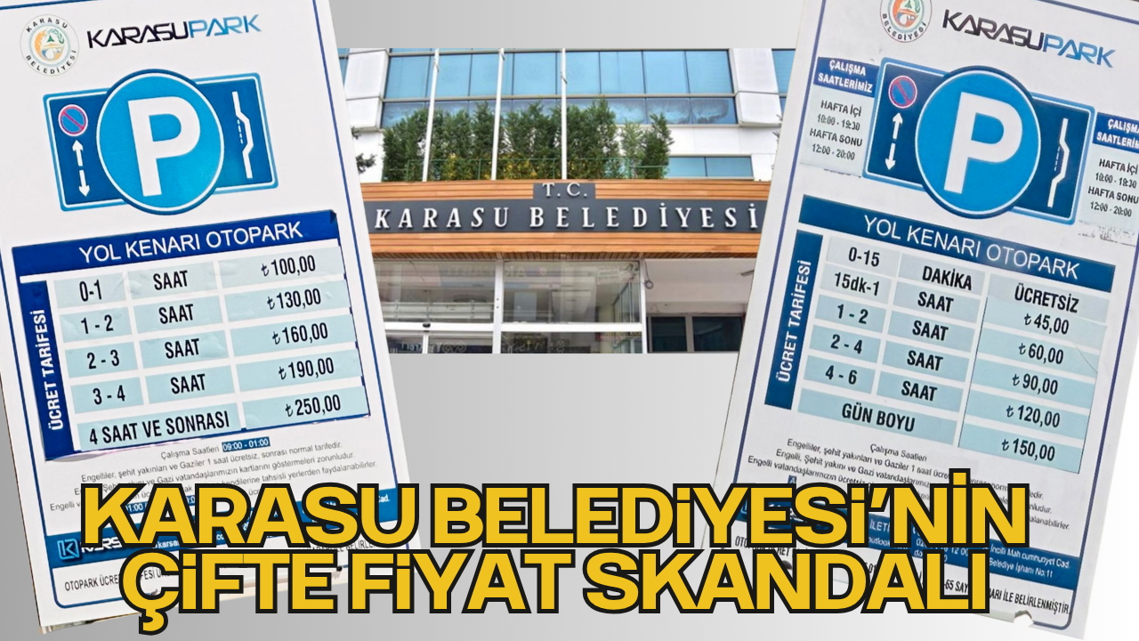 Karasu Belediyesi’nin Çifte Fiyat Skandalı: Vatandaş ve Turist Aynı İlçede Farklı Tarife Ödüyor!