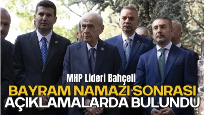MHP Lideri Bahçeli Bayram Namazı Sonrası Konuştu
