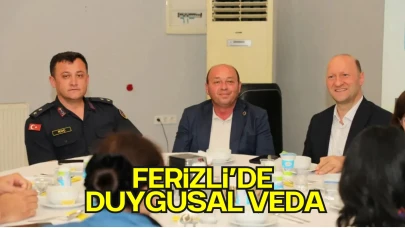 Ferizli’de Duygusal Veda: Kaymakam Balcı ve Komutan Koç’a Anlamlı Uğurlama