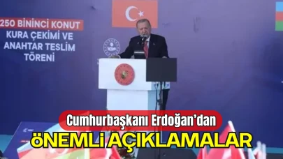 Cumhurbaşkanı Erdoğan'dan Önemli Açıklamalar