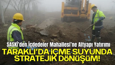 Taraklı’da İçme Suyunda Stratejik Dönüşüm! SASKİ’den İçdedeler Mahallesi’ne 2.500 Metrelik Altyapı Yatırımı