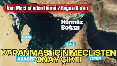 İran Meclisi'nden Hürmüz Boğazı Kararı