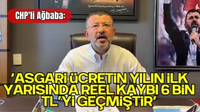 CHP'li Ağbaba: "Asgari Ücretin, Yılın İlk Yarısında Reel Kaybı 6 Bin Lirayı Geçmiştir"