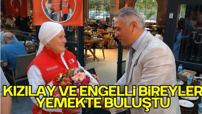 Kızılay ve Engelli Bireyler Yemekte Buluştu