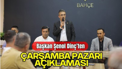 Başkan Şenol Dinç’ten Çarşamba Pazarı Açıklaması