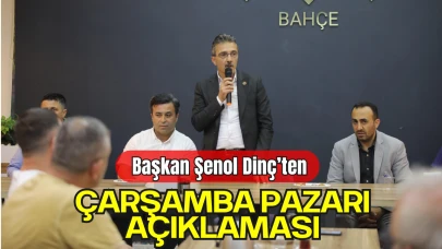 Başkan Şenol Dinç’ten Çarşamba Pazarı Açıklaması