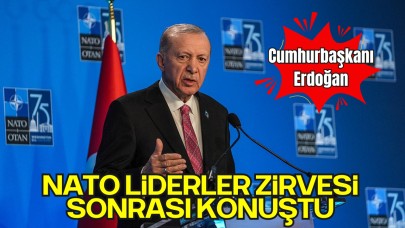 Cumhurbaşkanı Erdoğan, NATO Liderler Zirvesi Sonrası Basın Toplantısında Konuştu