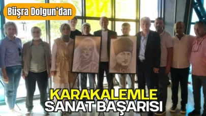 Büşra Dolgun’dan Karakalem Başarısı: SAMEK Sergisinde Büyük İlgi