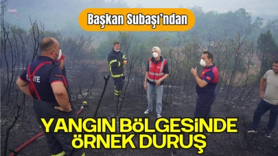 Yangına Müdahalede Sadece Cesaret Değil, Hazırlık da Önemlidir: Başkan Subaşı’ndan Örnek Davranış