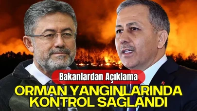 İzmir ve Diğer İllerde Orman Yangınları Kontrol Altında: Bakanlardan Açıklama Geldi