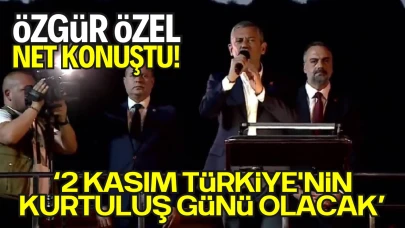 Özgür Özel Amasya Mitinginde Konuştu: “2 Kasım Türkiye'nin Kurtuluş Günü Olacak”