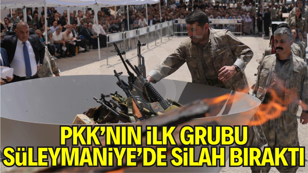 Süleymaniye’de Tarihi Tören: PKK’nın İlk Grubu Resmen Silah Bıraktı