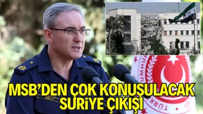 MSB'den Suriye Açıklaması: Destek Vermeye Hazırız