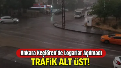 Ankara Keçiören’de Logarlar Açılmadı: Trafik Alt Üst!